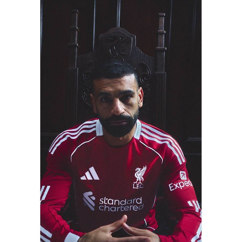 Liverpool Home Shirt 2025/26 Long Sleeves - Men's-SoccerKits Hub | Buy Soccer Jerseys Online